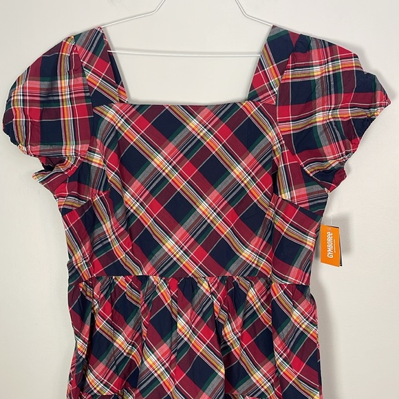 New Gymboree Mom Dress Red Blue Plaid XXL - Picture 2 of 5